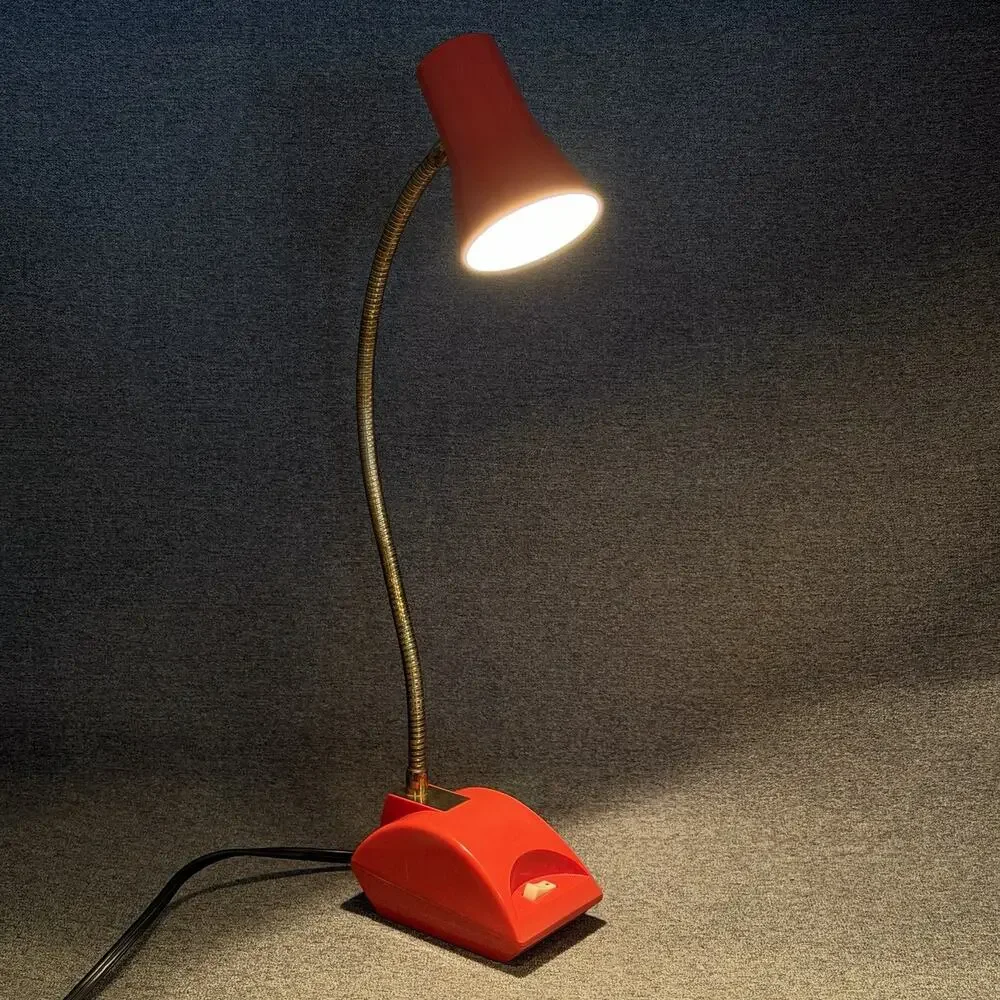 Vintage Riviera Gooseneck Desk Lamp Space Age 1970s New Japan Electric Light